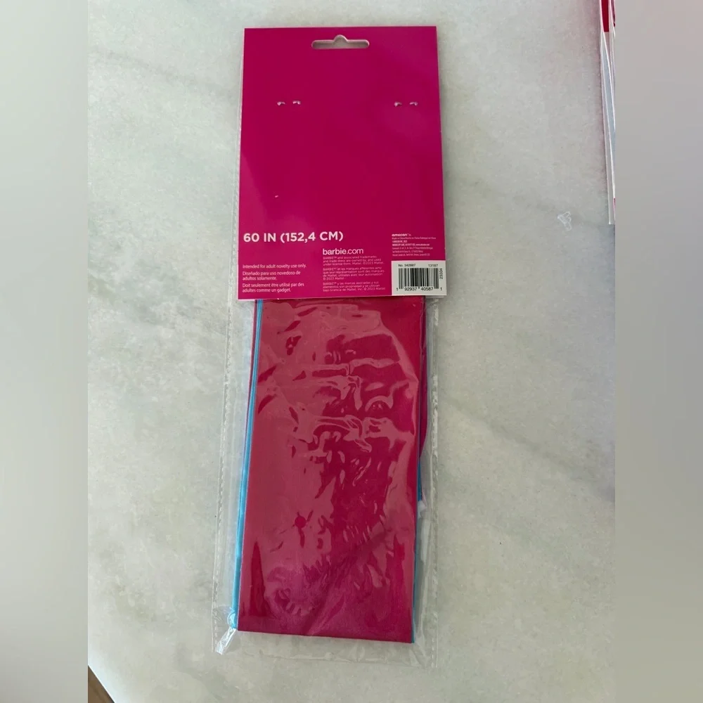 Barbie | Reversible Barbie Ken Pink Blue Celebration Sash | 60in - Picture 3 of 7